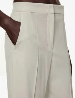 Max Mara Golf Straight-leg High-rise Stretch-wool Trousers 10 Max Mara Golf Straight-leg High-rise Stretch-wool Trousers -Reiss Shop R04156255 SAND ALT04