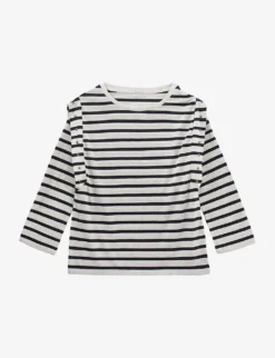 Ikks Stud-embellished Striped Woven T-shirt