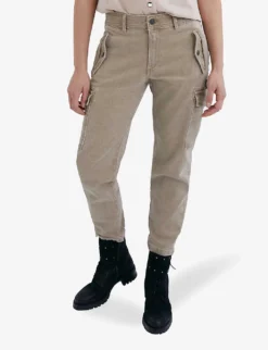 Ikks Cargo-pocket Straight-leg Mid-rise Jeans -Reiss Shop R04156293 EMERALD ALT02