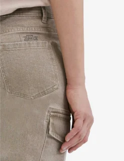 Ikks Cargo-pocket Straight-leg Mid-rise Jeans -Reiss Shop R04156293 EMERALD ALT04