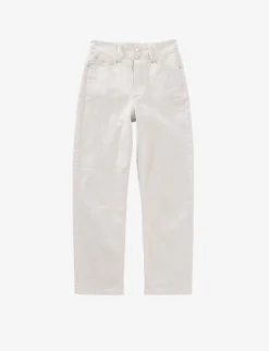 Ikks Slouchy Cropped-leg Mid-rise Stretch-denim Jeans