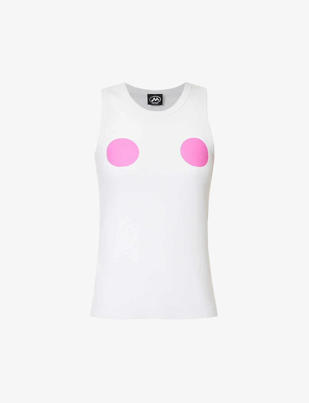 Circle-print Sleeveless Stretch-cotton Top 1 Circle-print Sleeveless Stretch-cotton Top