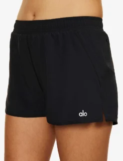 Stride Relaxed-fit High-rise Stretch-woven Shorts 9 Stride Relaxed-fit High-rise Stretch-woven Shorts -Reiss Shop R04158208 BLACK ALT04
