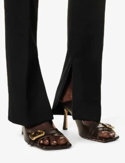 Bottega Veneta Sartorial Straight-leg Mid-rise Wool Trousers -Reiss Shop R04159981 BLACK ALT04