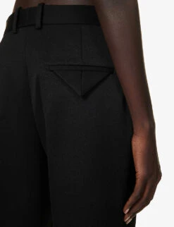 Bottega Veneta Sartorial Straight-leg Mid-rise Wool Trousers -Reiss Shop R04159981 BLACK ALT05