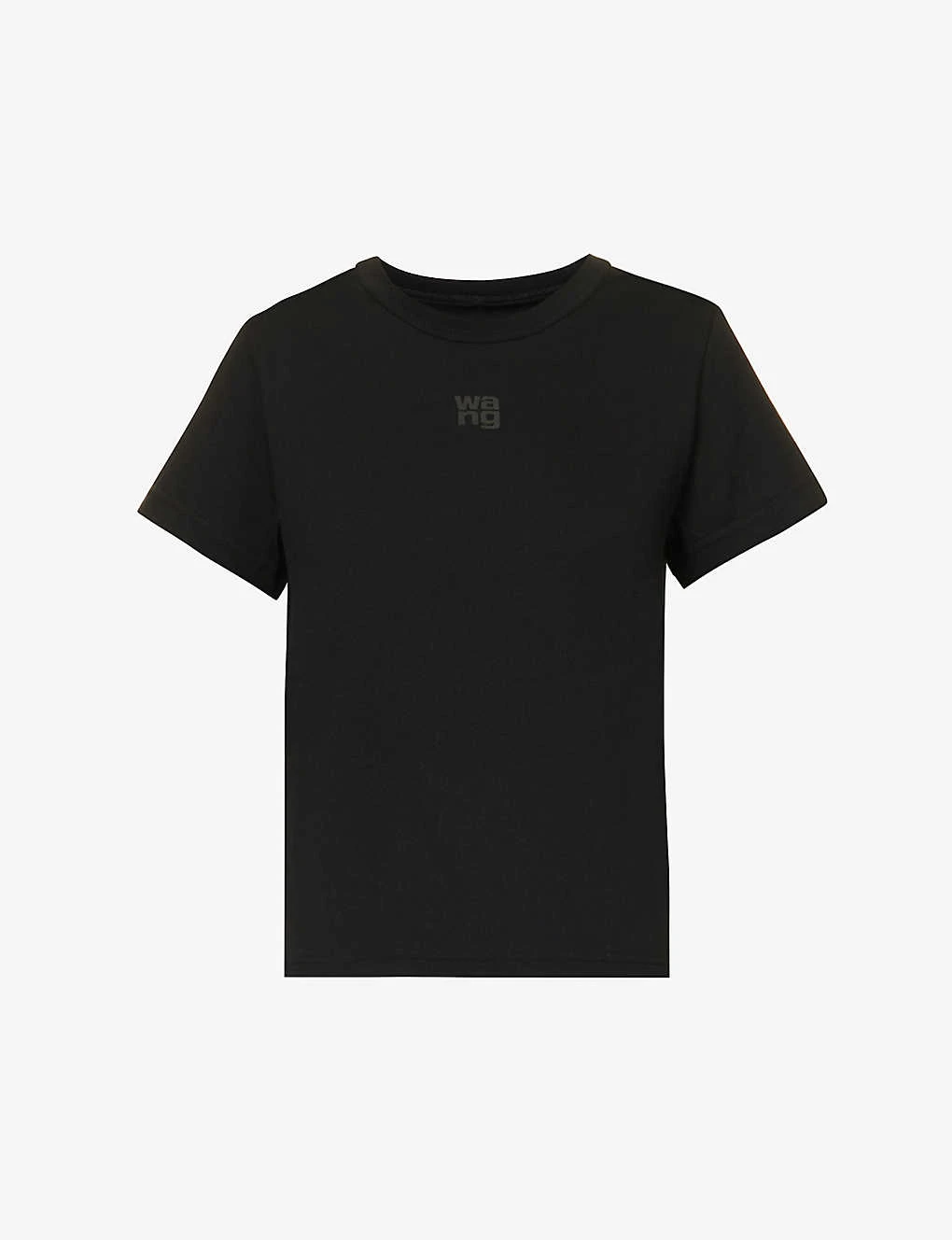 ALEXANDER WANG Essential Logo-print Cotton T-shirt 1 ALEXANDER WANG Essential Logo-print Cotton T-shirt