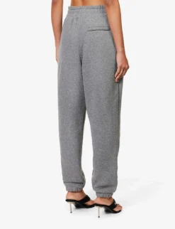 ALEXANDER WANG Glitter Terry Logo-print Mid-rise Cotton-blend Jogging Bottoms 9 ALEXANDER WANG Glitter Terry Logo-print Mid-rise Cotton-blend Jogging Bottoms -Reiss Shop R04160699 SIDEWALK ALT03