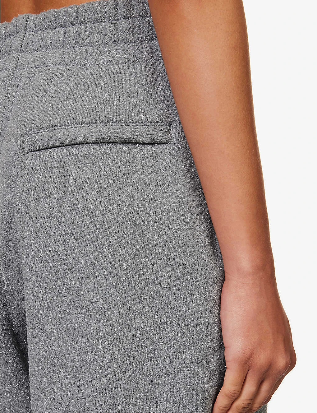 ALEXANDER WANG Glitter Terry Logo-print Mid-rise Cotton-blend Jogging Bottoms 5 ALEXANDER WANG Glitter Terry Logo-print Mid-rise Cotton-blend Jogging Bottoms - Image 5