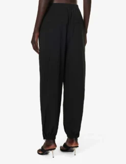 ALEXANDER WANG Logo-print Tapered-leg Shell Jogging Bottoms -Reiss Shop R04160714 BLACK ALT03