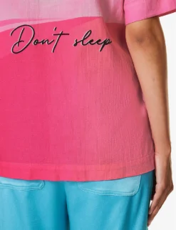 The Rose Tint Shirt Graphic-print Regular-fit Cotton And Linen-blend Shirt -Reiss Shop R04161068 AZALEA ALT04