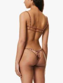 Twisted-trim Half-cup Bikini Top 8 Twisted-trim Half-cup Bikini Top -Reiss Shop R04161519 SOILRUST ALT03