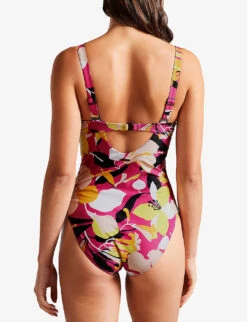 Ted Baker Zayly Floral-print Swimsuit -Reiss Shop R04162203 LTNUDE ALT03