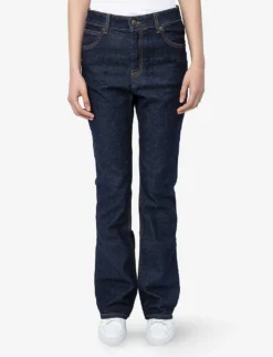 Zadig & Voltaire Emile Wide-leg Mid-rise Stretch-denim Jeans -Reiss Shop R04164059 BRUT ALT04