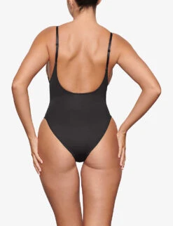 Scoop-neck Low-back Recycled Stretch-nylon Swimsuit 7 Scoop-neck Low-back Recycled Stretch-nylon Swimsuit -Reiss Shop R04164370 ONYX ALT03