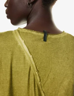 Asymmetric Relaxed-fit Stretch-cotton T-shirt -Reiss Shop R04164421 CEDRO ALT06