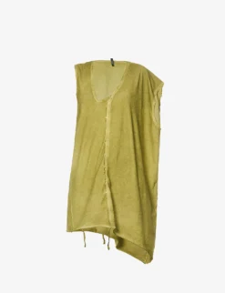 Asymmetric Relaxed-fit Stretch-cotton T-shirt