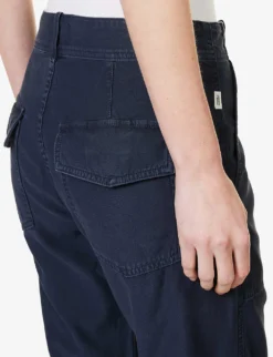 CITIZENS OF HUMANITY Agni Utility Straight-leg Mid-rise Cotton Trousers -Reiss Shop R04164578 WASHEDMARINE ALT04