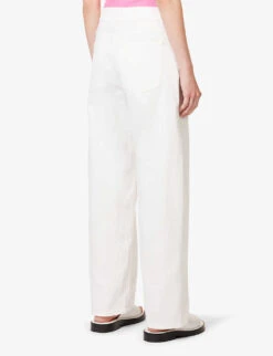ME AND EM Twisted Seam Wide-leg Mid-rise Jeans -Reiss Shop R04165495 OFFWHITE ALT03