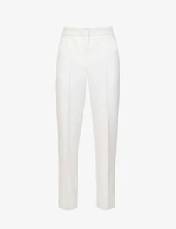 ME AND EM Straight-leg Mid-rise Stretch-woven Trousers