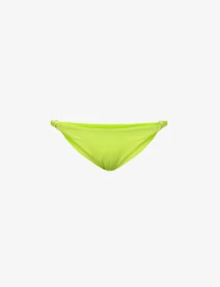 Capri Crinkled Mid-rise Bikini Bottoms