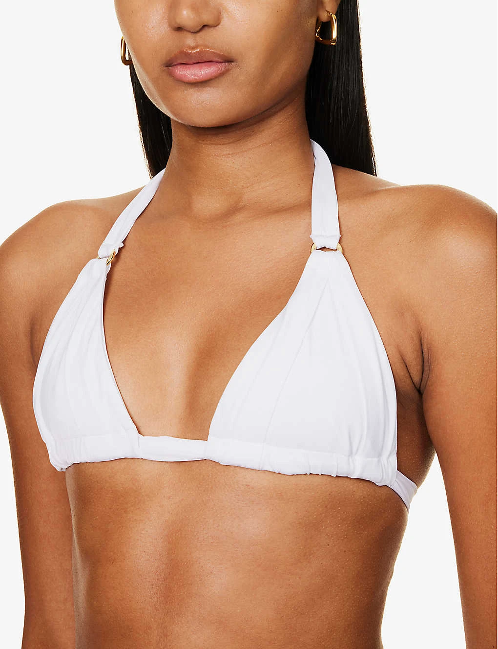 Morocco Halterneck Stretch-recycled Nylon Bikini Top 4 Morocco Halterneck Stretch-recycled Nylon Bikini Top - Image 4