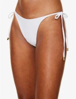 Palma Recycled Nylon-blend High-rise Bikini Bottoms -Reiss Shop R04165719 WHITE ALT02