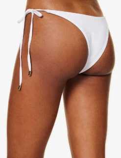 Palma Recycled Nylon-blend High-rise Bikini Bottoms -Reiss Shop R04165719 WHITE ALT03