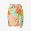 South Beach Abstract-print Linen Sarong