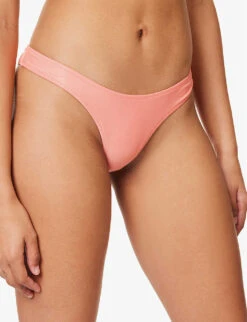It's Now Cool Luxe Metallic Mid-rise Bikini Bottoms 7 It's Now Cool Luxe Metallic Mid-rise Bikini Bottoms -Reiss Shop R04165803 CANDY ALT02
