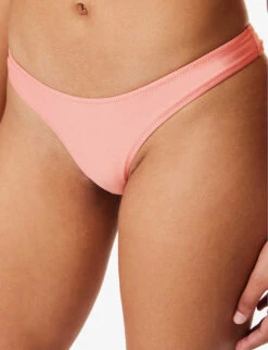 It's Now Cool Luxe Metallic Mid-rise Bikini Bottoms 9 It's Now Cool Luxe Metallic Mid-rise Bikini Bottoms -Reiss Shop R04165803 CANDY ALT04