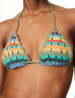 It's Now Cool Kingston Crochet-pattern Cotton Bikini Top -Reiss Shop R04165814 KINGSTON ALT03