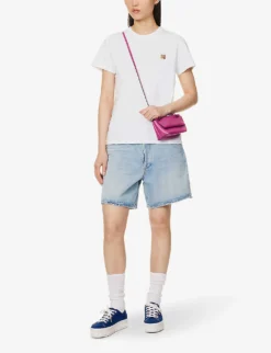 Fox-appliqué Regular-fit Cotton-jersey T-shirt -Reiss Shop R04166299 WHITE ALT01