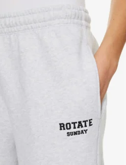 Tapered Mid-rise Organic-cotton Jogging Bottoms -Reiss Shop R04166480 LIGHTGREY ALT04