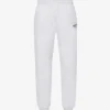 Tapered Mid-rise Organic-cotton Jogging Bottoms