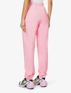 Branded Drawstring-waist Organic-cotton Jogging Bottoms -Reiss Shop R04166487 ALMONDBLOSSOM ALT03