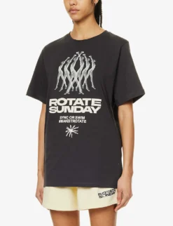 Logo Graphic-print Organic-cotton T-shirt -Reiss Shop R04166492 PHANTOM ALT02