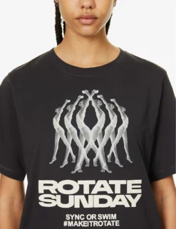 Logo Graphic-print Organic-cotton T-shirt -Reiss Shop R04166492 PHANTOM ALT04