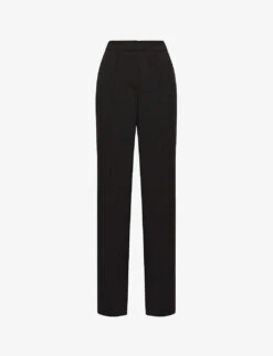 Reiss Theo Side-stripe Wide-leg Mid-rise Woven Trousers