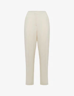 Reiss Theo Taper Tapered-leg, Mid-rise Side-stripe Woven Trousers