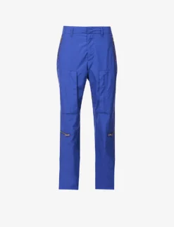 Rag & Bone Kai Tapered-leg High-rise Cotton-poplin Trousers