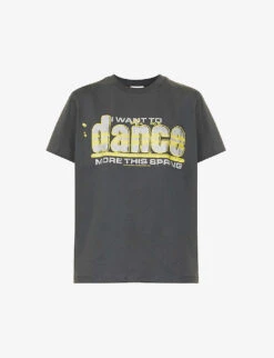 Ganni Dance Graphic-print Relaxed-fit Organic Cotton-jersey T-shirt