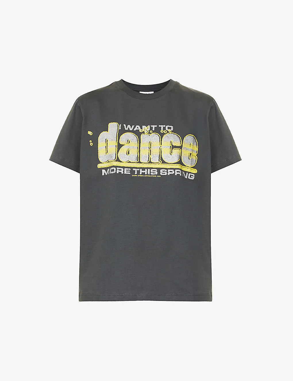 Ganni Dance Graphic-print Relaxed-fit Organic Cotton-jersey T-shirt 1 Ganni Dance Graphic-print Relaxed-fit Organic Cotton-jersey T-shirt