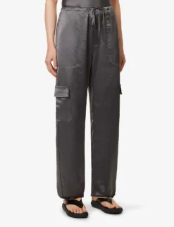 Les Barb High-rise Satin Trousers -Reiss Shop R04167910 JUPITER ALT02