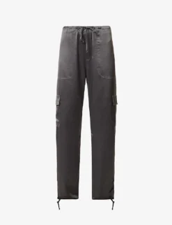 Les Barb High-rise Satin Trousers