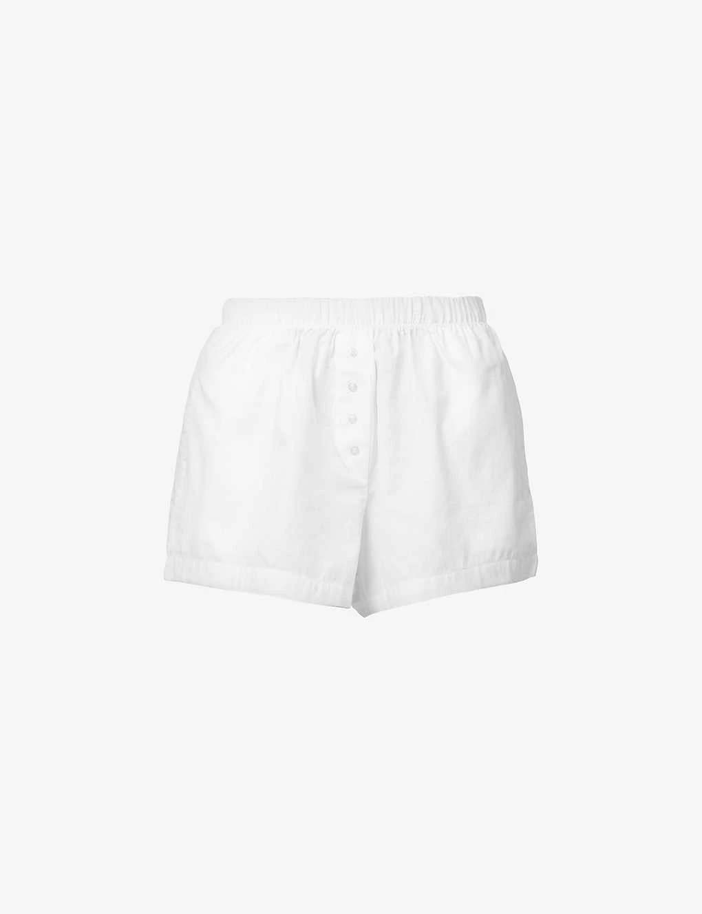 Yoko Elasticated-waistband Relaxed-fit Cotton-poplin Boxers 1 Yoko Elasticated-waistband Relaxed-fit Cotton-poplin Boxers