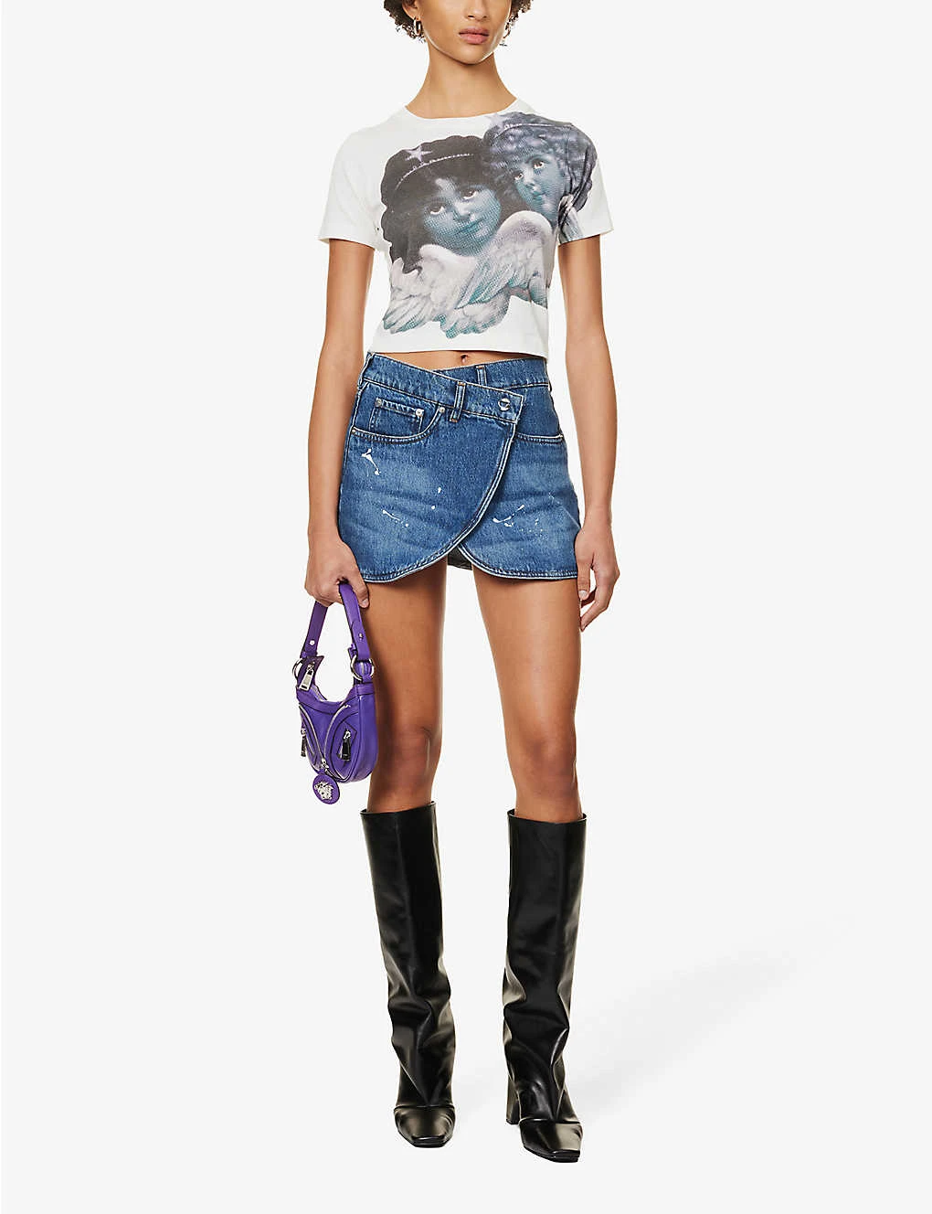 FIORUCCI Angels Graphic-print Organic Stretch-cotton T-shirt 2 FIORUCCI Angels Graphic-print Organic Stretch-cotton T-shirt - Image 2