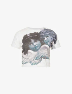 FIORUCCI Angels Graphic-print Organic Stretch-cotton T-shirt
