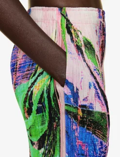 Tropical Winter Straight-leg Mid-rise Knitted Trousers -Reiss Shop R04168556 PINK ALT04