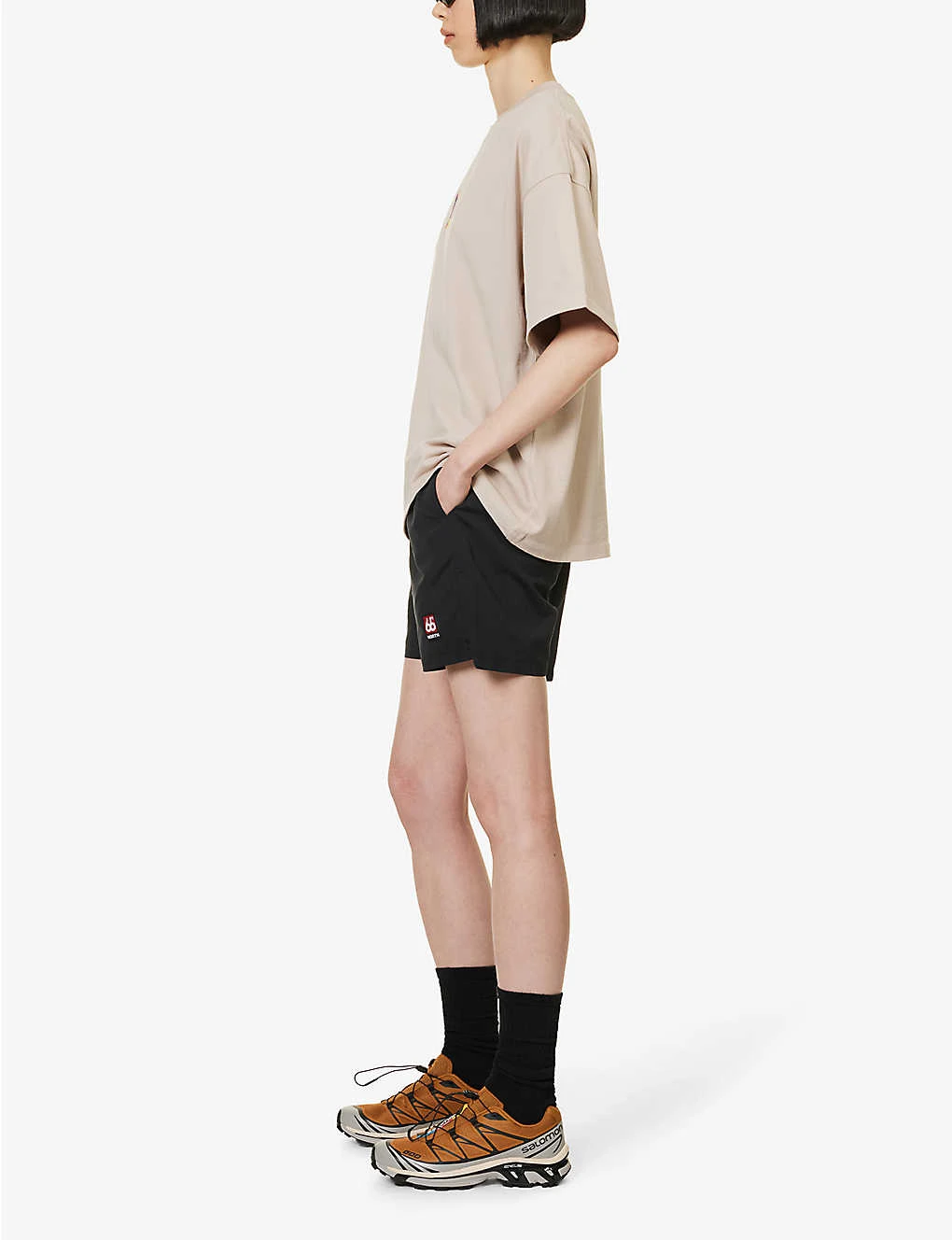 Exclusive Unisex Logo-patch Relaxed-fit Recycled-polyester Swim Shorts 2 Exclusive Unisex Logo-patch Relaxed-fit Recycled-polyester Swim Shorts - Image 2