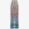 Reiss Serena Floral-print Wide-leg High-rise Woven Trousers